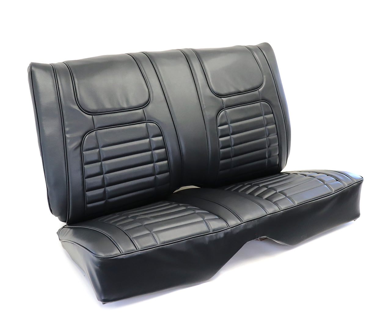 Premium Stitched Vinyl Seat Covers - Deluxe Interior Rear Convertible - Black-C403720-