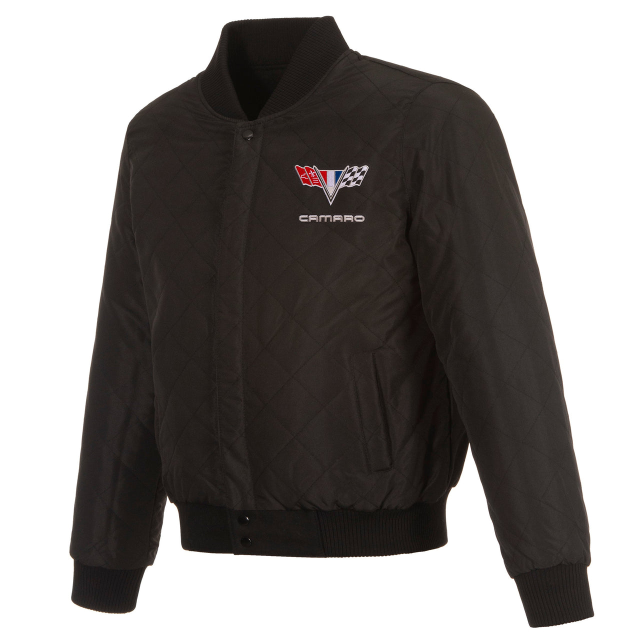 Vintage Camaro Reversible Wool and Leather Jacket