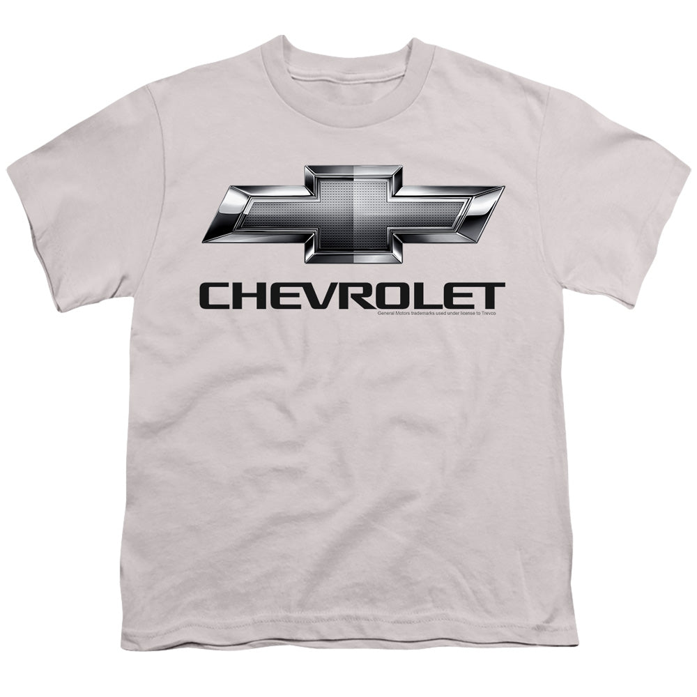 Chevy Bowtie-Youth Short Sleeve-Silver