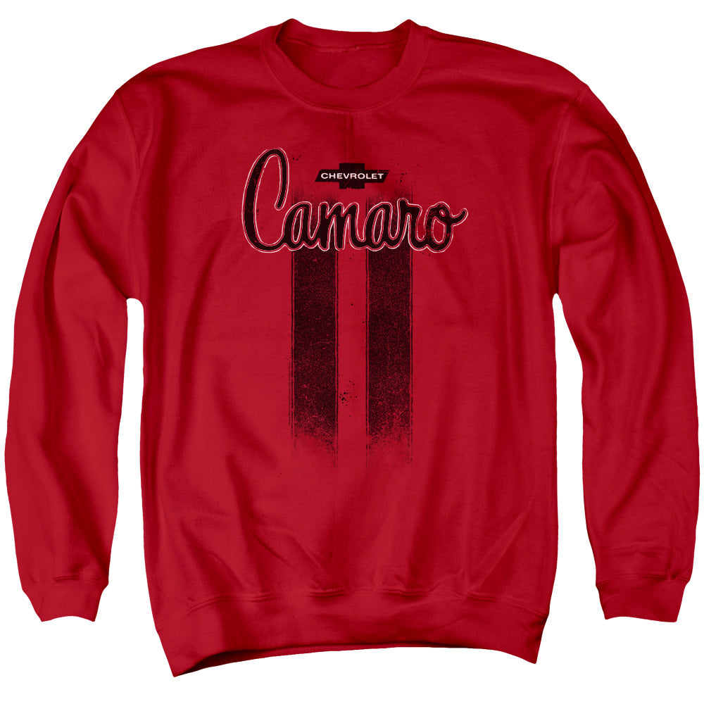 Chevrolet Camaro Stripes-Adult Crewneck Sweatshirt-Red