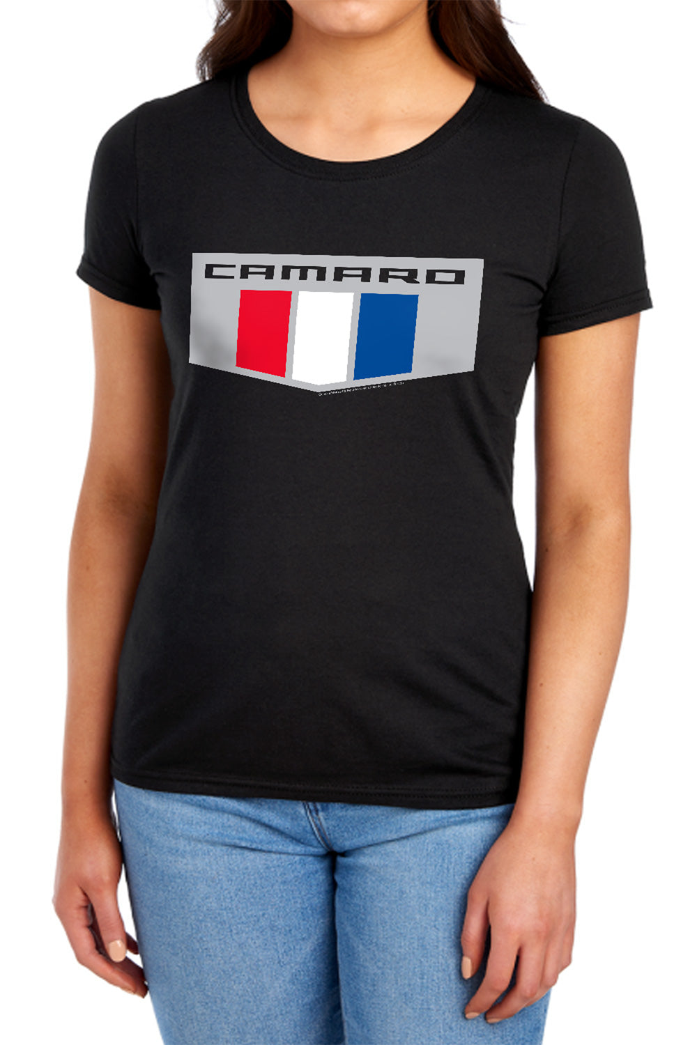 Chevrolet Camaro Emblem-Women's Short Sleeve-Black