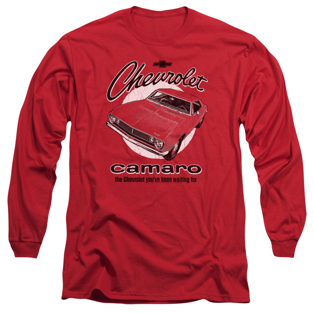 Chevrolet Retro Camaro-Adult Long Sleeve-Red