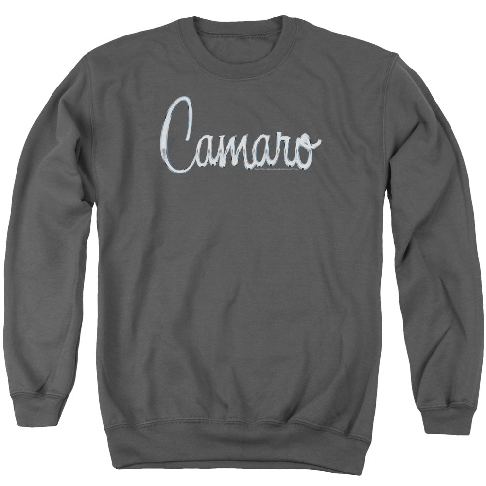 Chevrolet Classic Camaro Metal-Adult Crewneck Sweatshirt-Charcoal