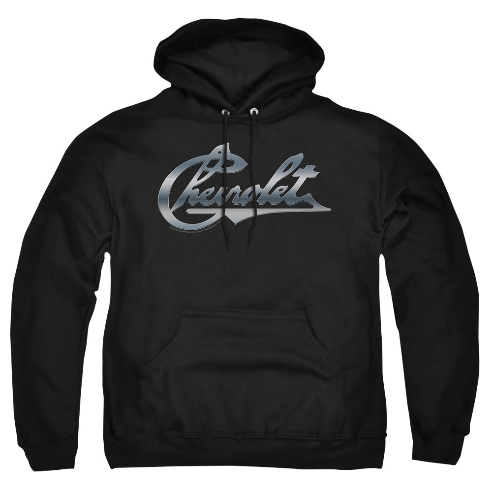 Chevrolet Chrome Vintage Chevy Bowtie-Adult Pullover Hoodie-Black