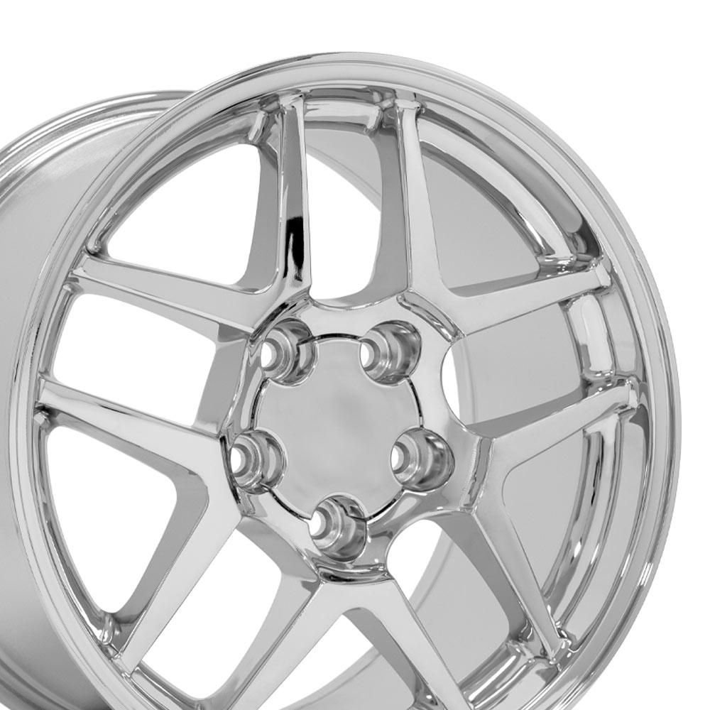 OE Wheels CV04 C5 Z06 style replica wheel 17x9.5 Chrome for 1993-2002 Chevrolet Camaro