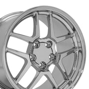 OE Wheels CV04 C5 Z06 style replica wheel 18x10.5 Chrome for 1993-2002 Chevrolet Camaro