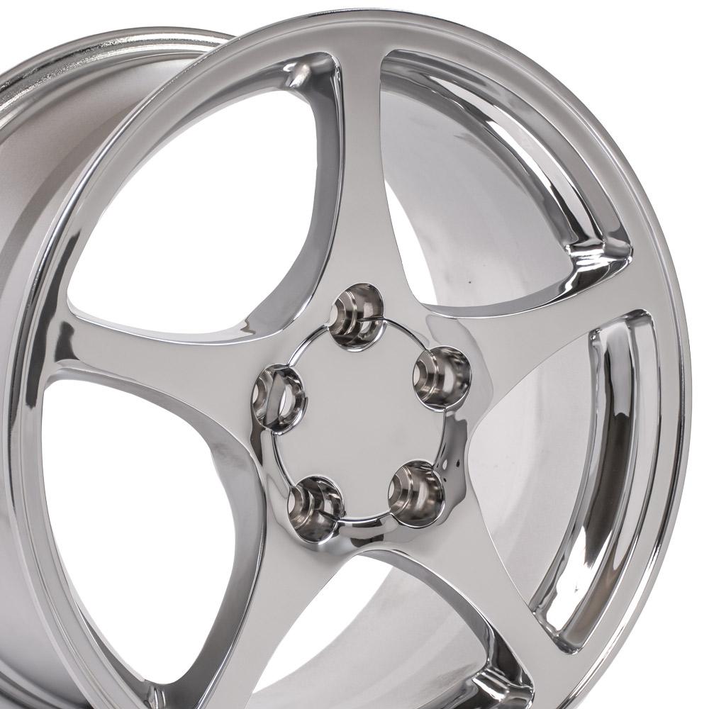 OE Wheels CV05 C5 style replica wheel 18x9.5 Chrome for 1993-2002 Chevrolet Camaro