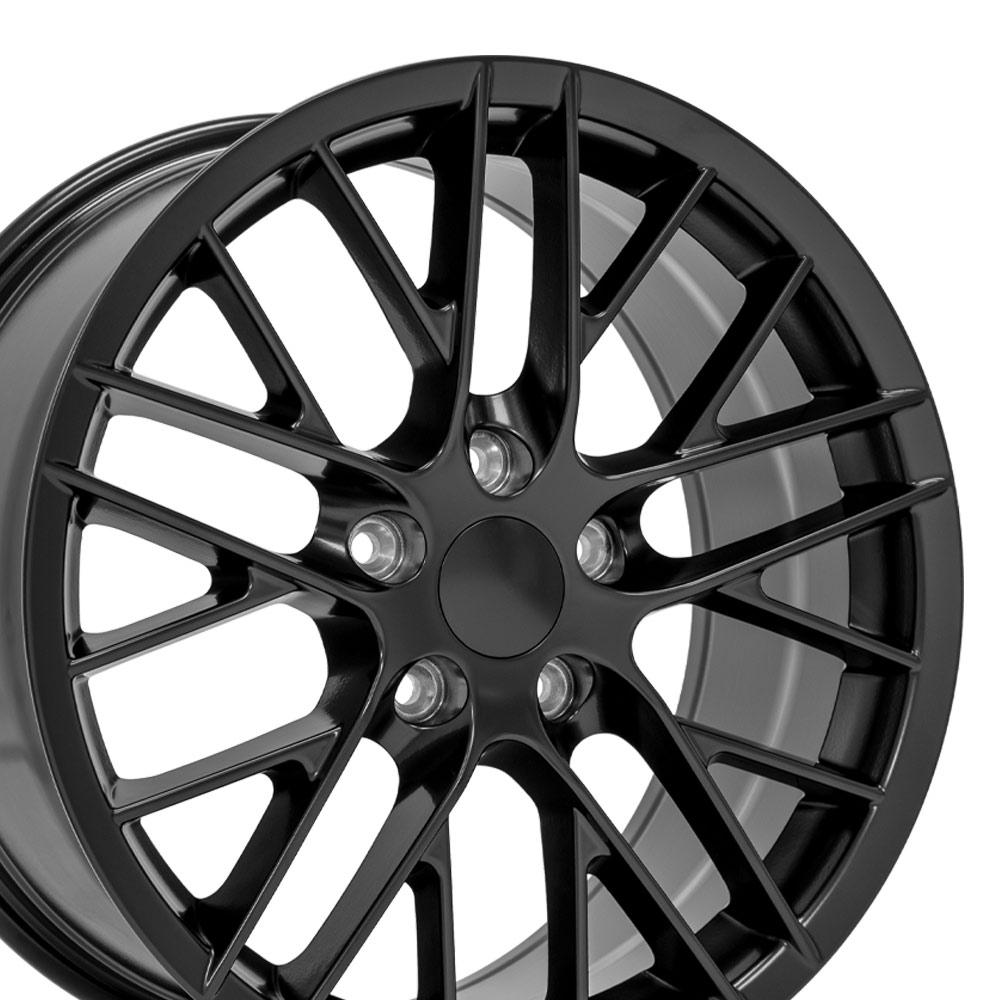 OE Wheels CV08B C6 ZR1 style replica wheel 18x8.5 Satin Black for 1993-2002 Chevrolet Camaro