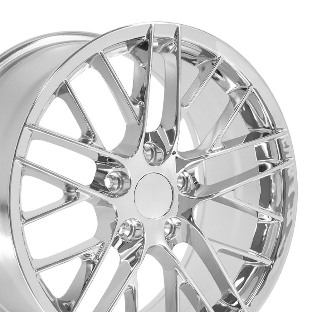 OE Wheels CV08B C6 ZR1 style replica wheel 18x8.5 Chrome for 1993-2002 Chevrolet Camaro