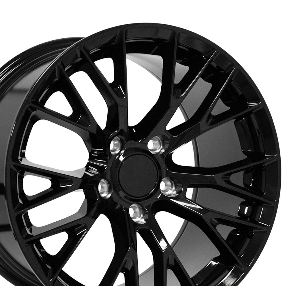 OE Wheels CV22 C7 Z06 style replica wheel 17x9.5 Gloss Black for 1993-2002 Chevrolet Camaro