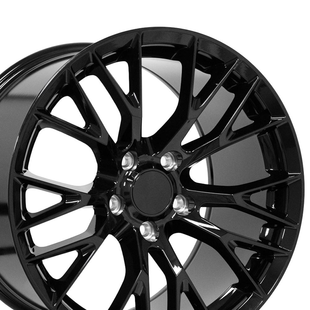 OE Wheels CV22 C7 Z06 style replica wheel 18x10.5 Gloss Black for 1993-2002 Chevrolet Camaro