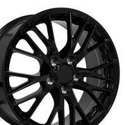 OE Wheels CV22B C7 Z06 style replica wheel 18x8.5 Gloss Black for 1993-2002 Chevrolet Camaro