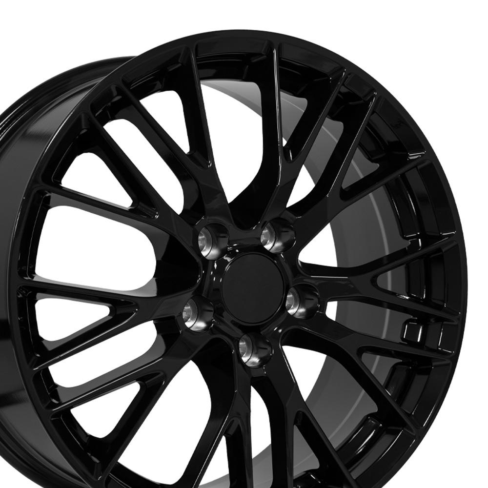 OE Wheels CV22B C7 Z06 style replica wheel 18x8.5 Gloss Black for 1993-2002 Chevrolet Camaro