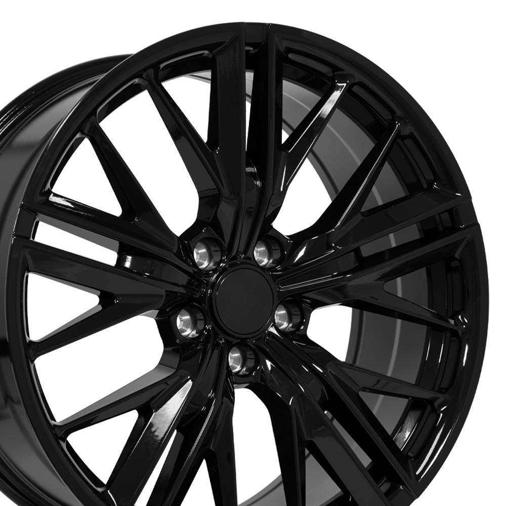 OE Wheels CV25 ZL1 style replica wheel 20x8.5 Gloss Black for 2010-2024 Chevrolet Camaro