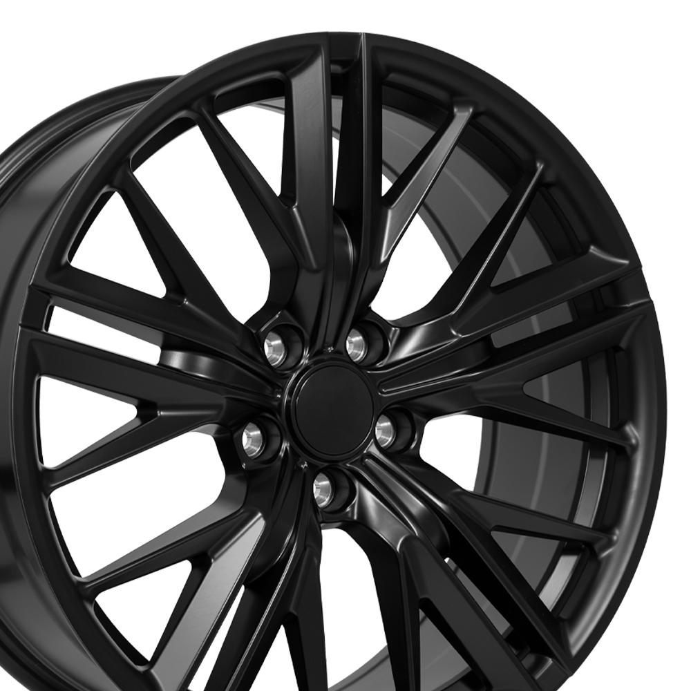 OE Wheels CV25 ZL1 style replica wheel 20x8.5 Satin Black for 2010-2024 Chevrolet Camaro