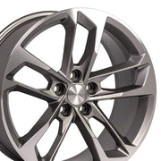 OE Wheels CV29 SS 50th Anniversary style staggered wheel set 20x8.5 & 20x9.5 Gloss Gunmetal Machined for 2010-2024 Chevrolet Camaro