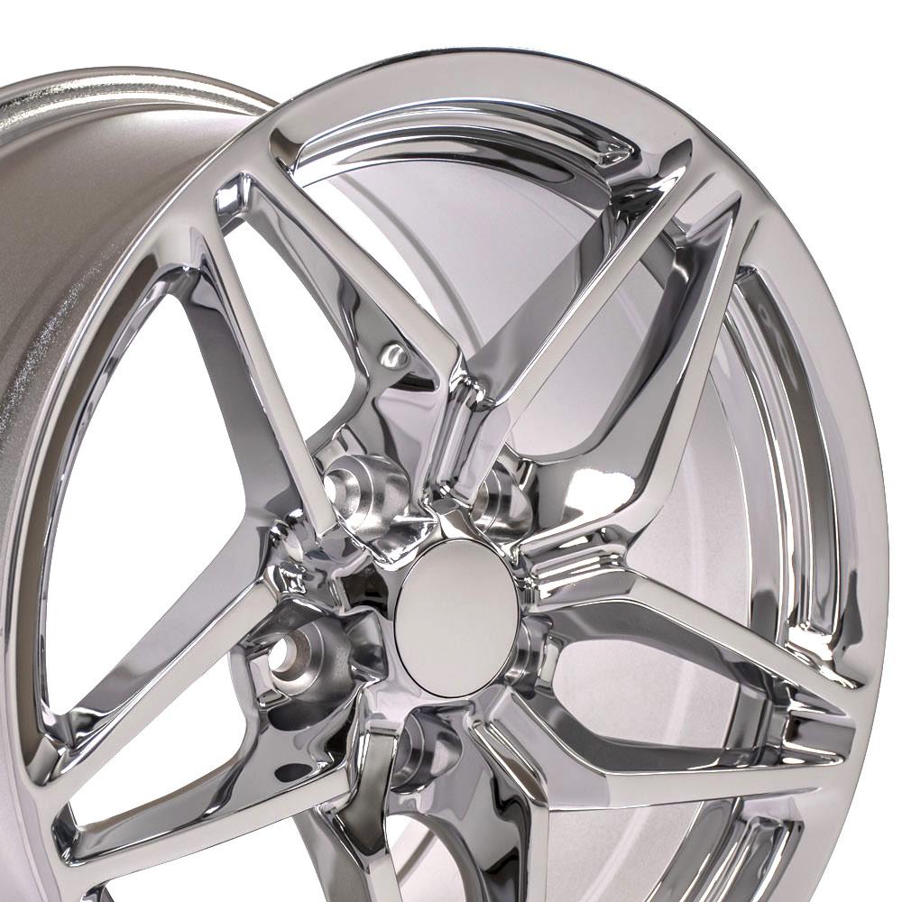 OE Wheels CV31 C7 ZR1 style replica wheel 17x9.5 Chrome for 1993-2002 Chevrolet Camaro