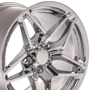 OE Wheels CV31 C7 ZR1 style replica wheel 17x11 Chrome for 1993-2002 Chevrolet Camaro
