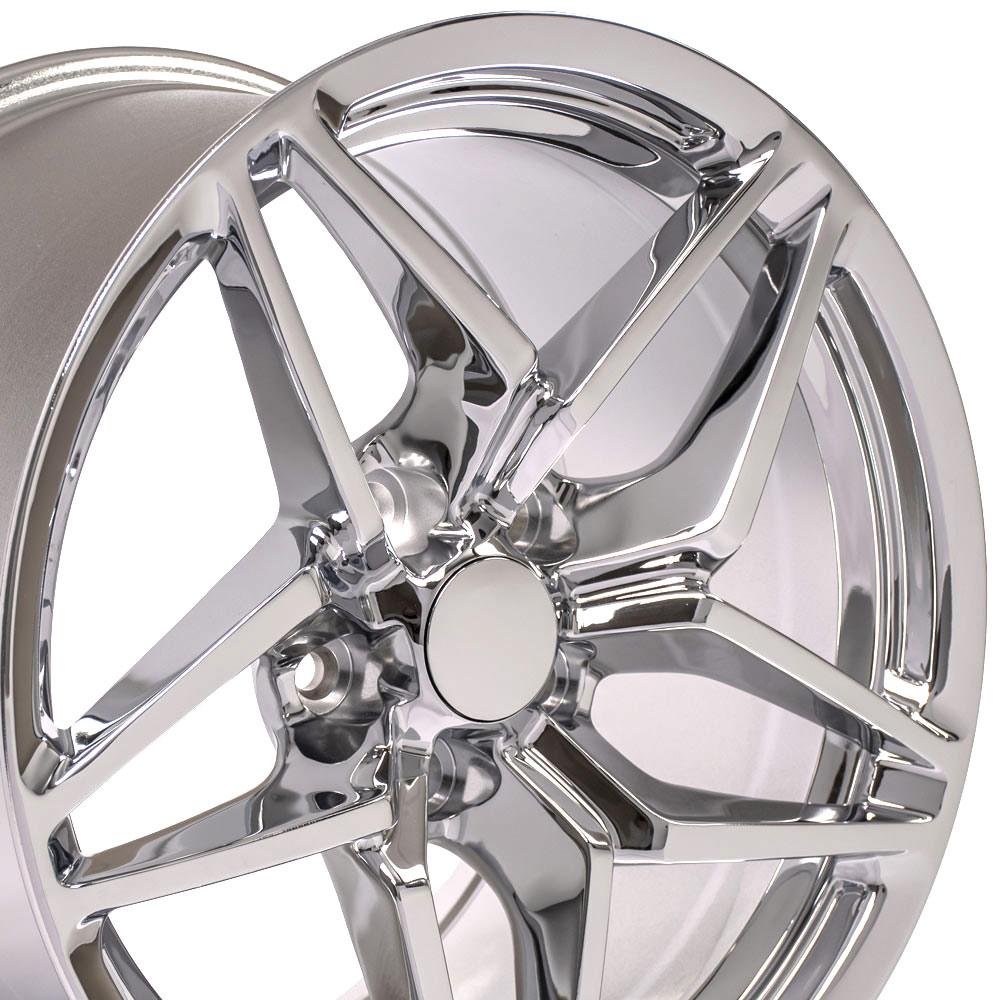 OE Wheels CV31 C7 ZR1 style replica wheel 18x10.5 Chrome for 1993-2002 Chevrolet Camaro