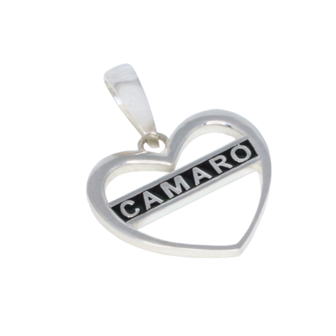 Camaro Sterling Silver Heart Earrings & Pendant Bundle