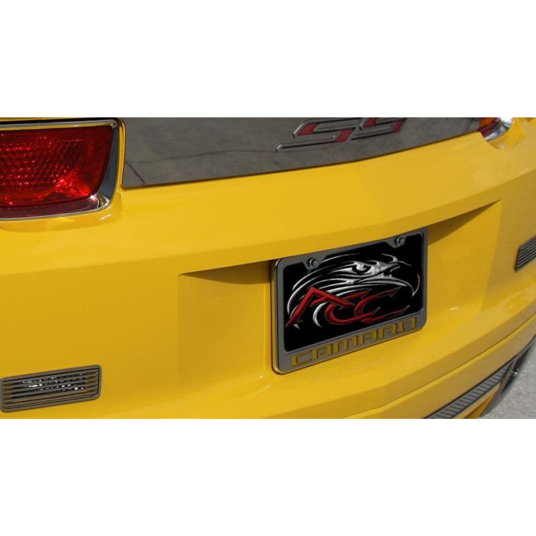 Camaro License Plate Frame with "Camaro" Lettering