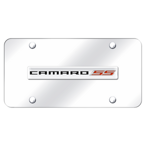camaro-ss-license-plate-chrome-on-chrome