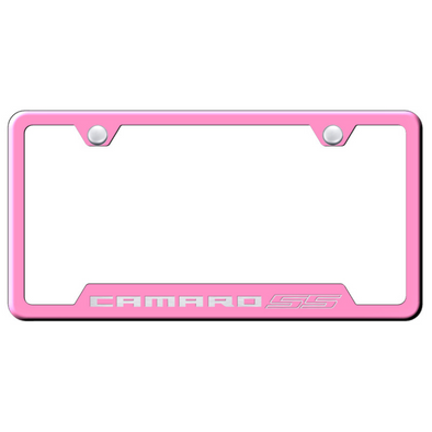 camaro-ss-license-plate-frame-pink