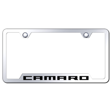 camaro-script-license-plate-frame-mirrored