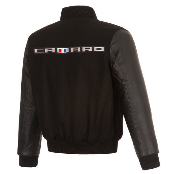 Camaro Shield Reversible Wool and Leather Jacket