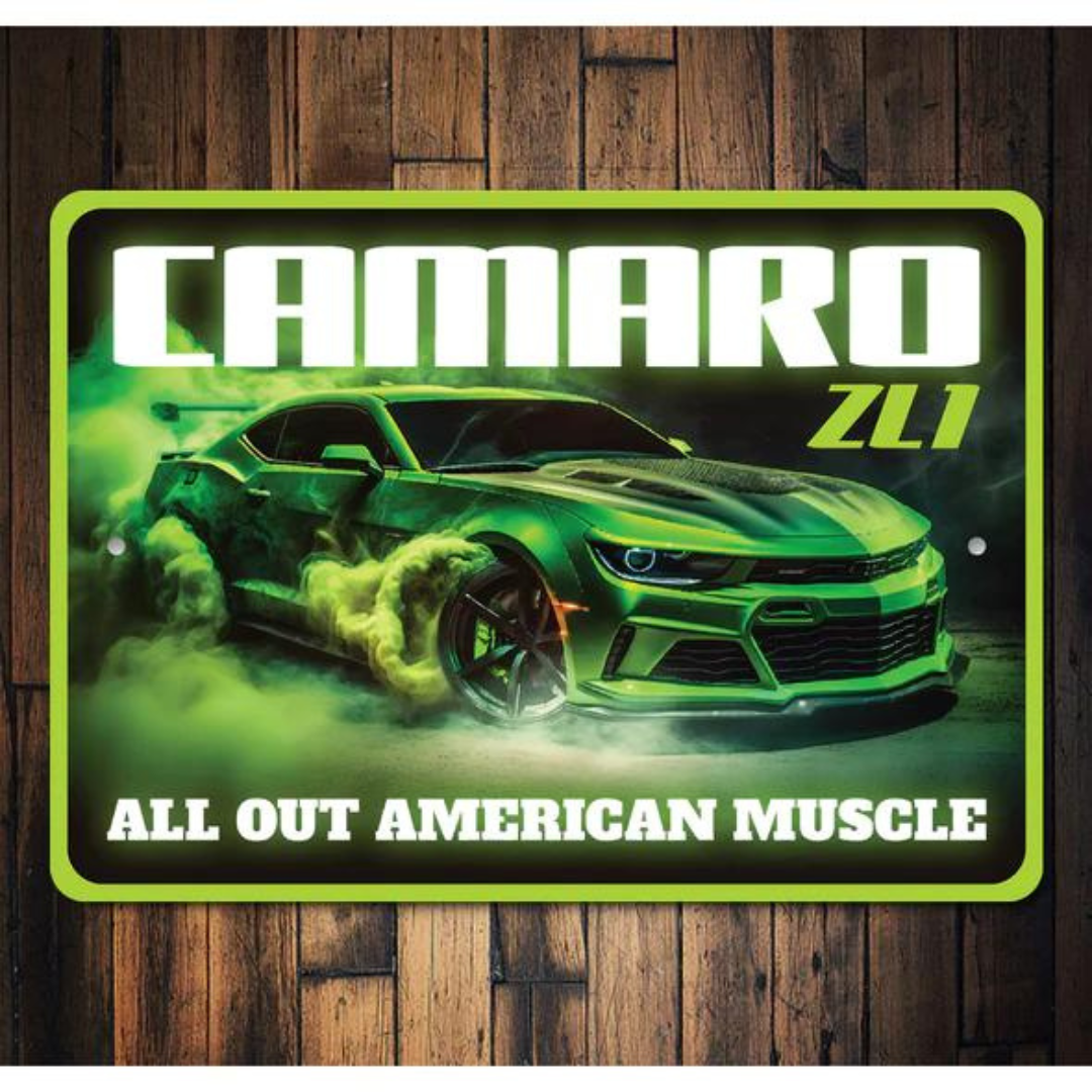 camaro-zl1-all-out-american-muscle-aluminum-sign