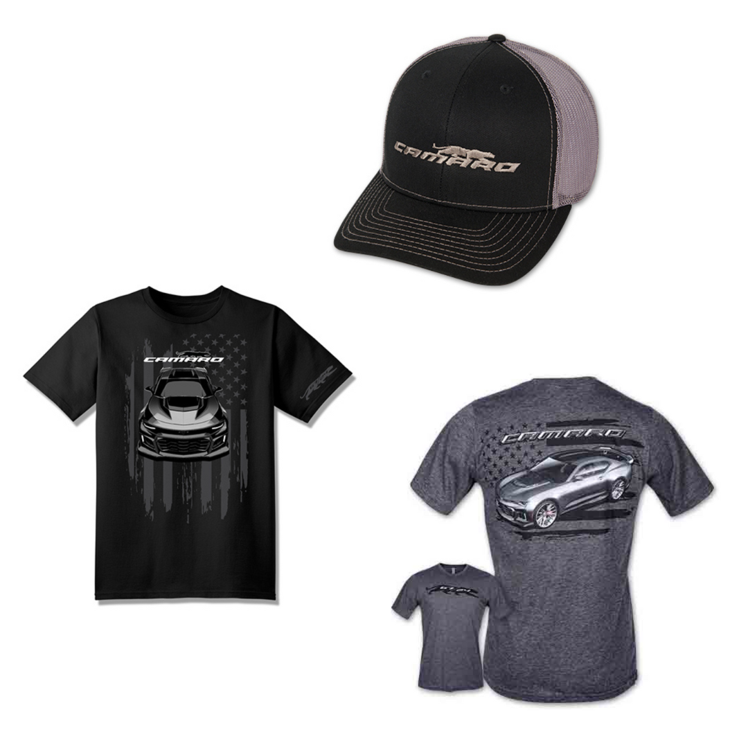 camaro-panther-t-shirt-hat-bundle