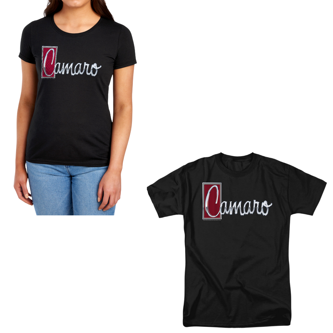 Black Camaro Script His & Hers Bundle – Women’s Tee + Men's Tee