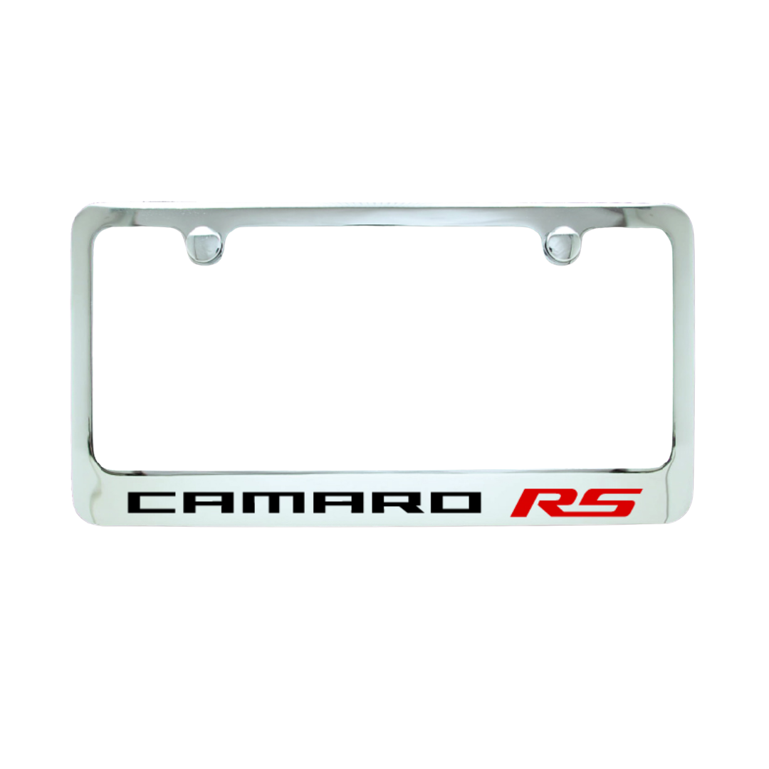 Camaro RS Ultra Series Metal Engraved License Plate Frame