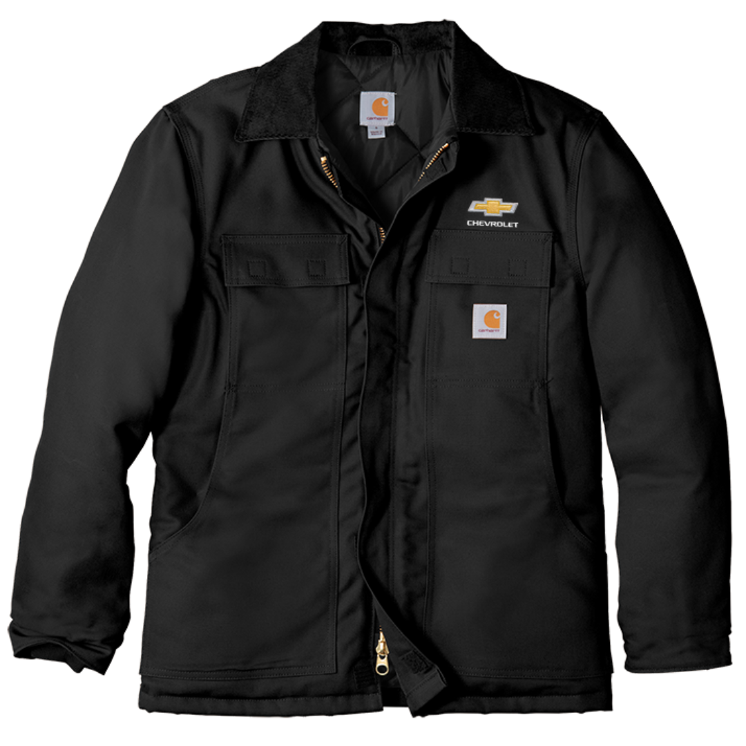 chevrolet-bowtie-carhartt®-duck-traditional-coat-black