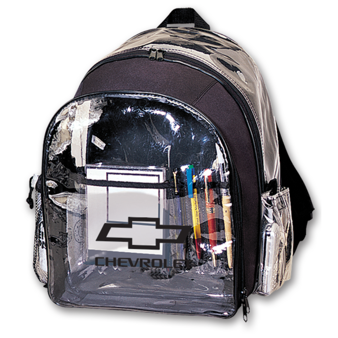 Nascar top clear backpack