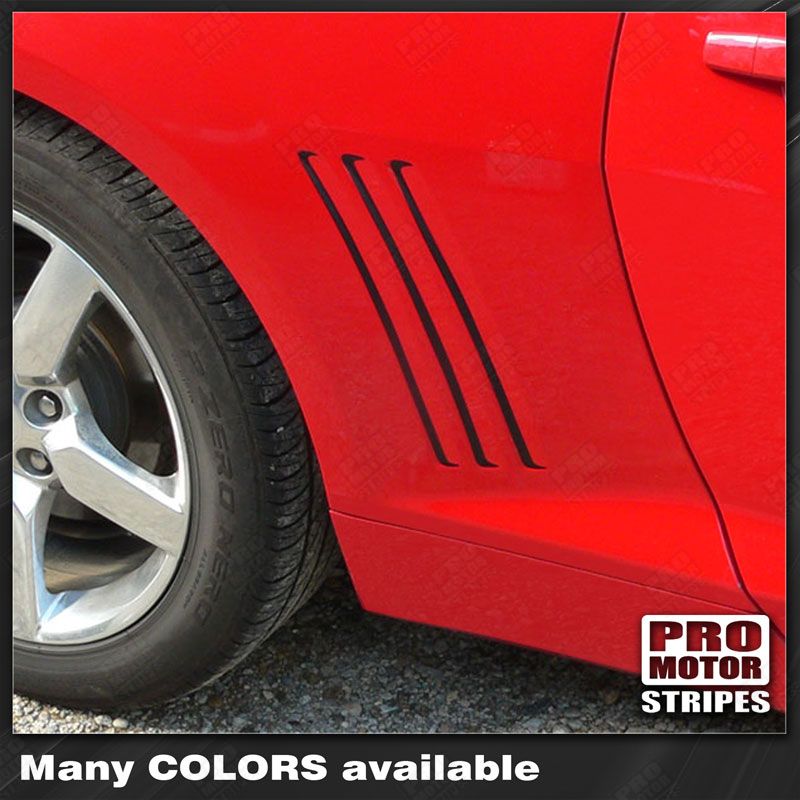Chevrolet Camaro 2010-2015 Gill Vent Insert Overlay Side Stripes