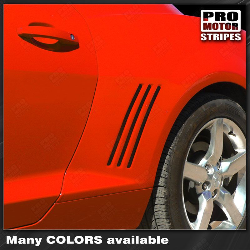 Chevrolet Camaro 2010-2015 Gill Vent Insert Overlay Side Stripes