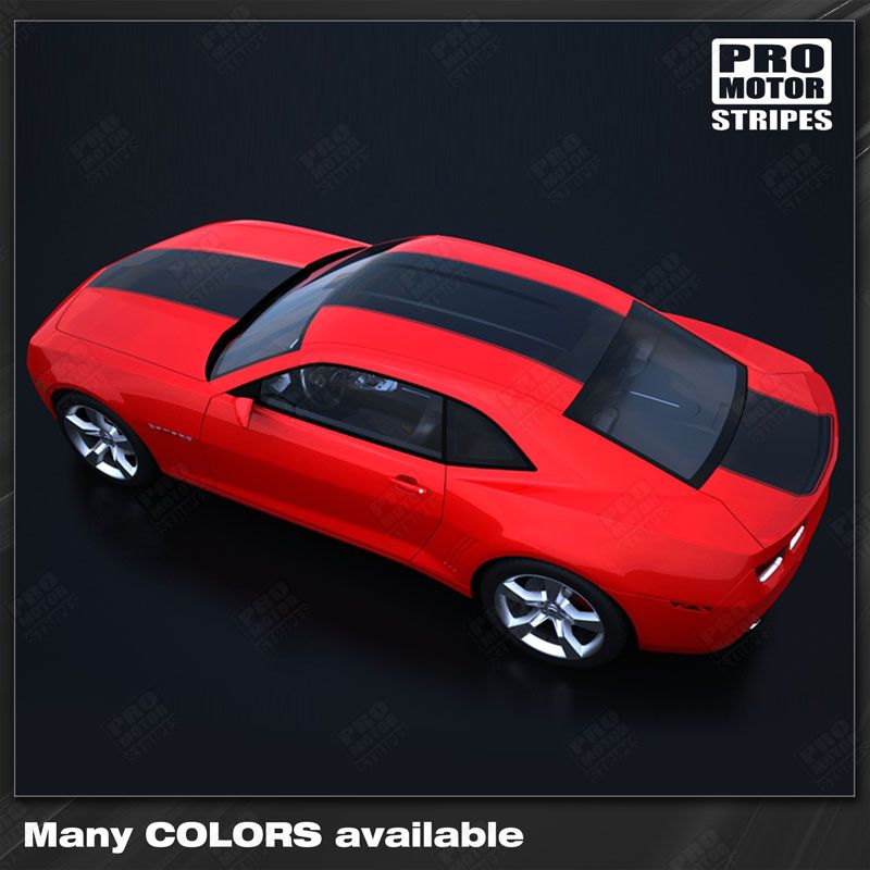 Chevrolet Camaro 2010-2015 Over-The-Top Solid Style Racing Stripes