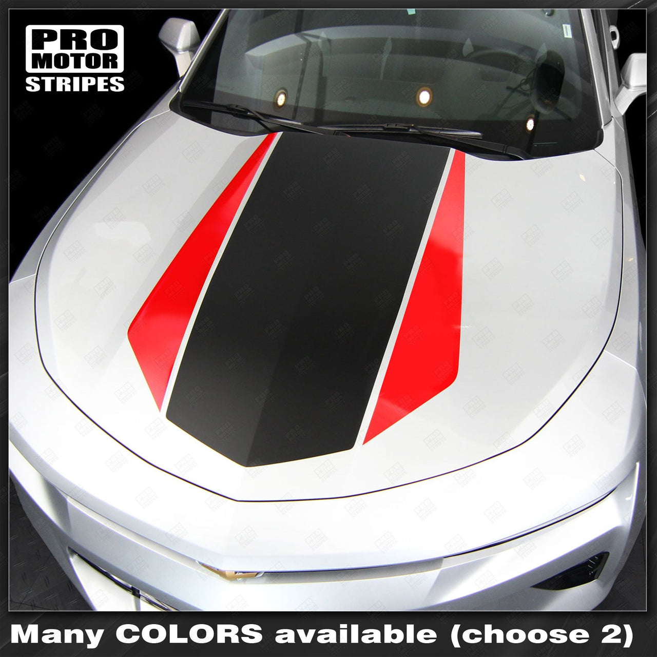 Chevrolet Camaro 2016-2024 (RS,LT) Front and Rear 2-Tone Stripes