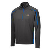 chevrolet-gold-bowtie-1-2-zip-stretch-pullover