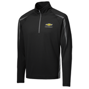 chevrolet-gold-bowtie-1-2-zip-stretch-pullover