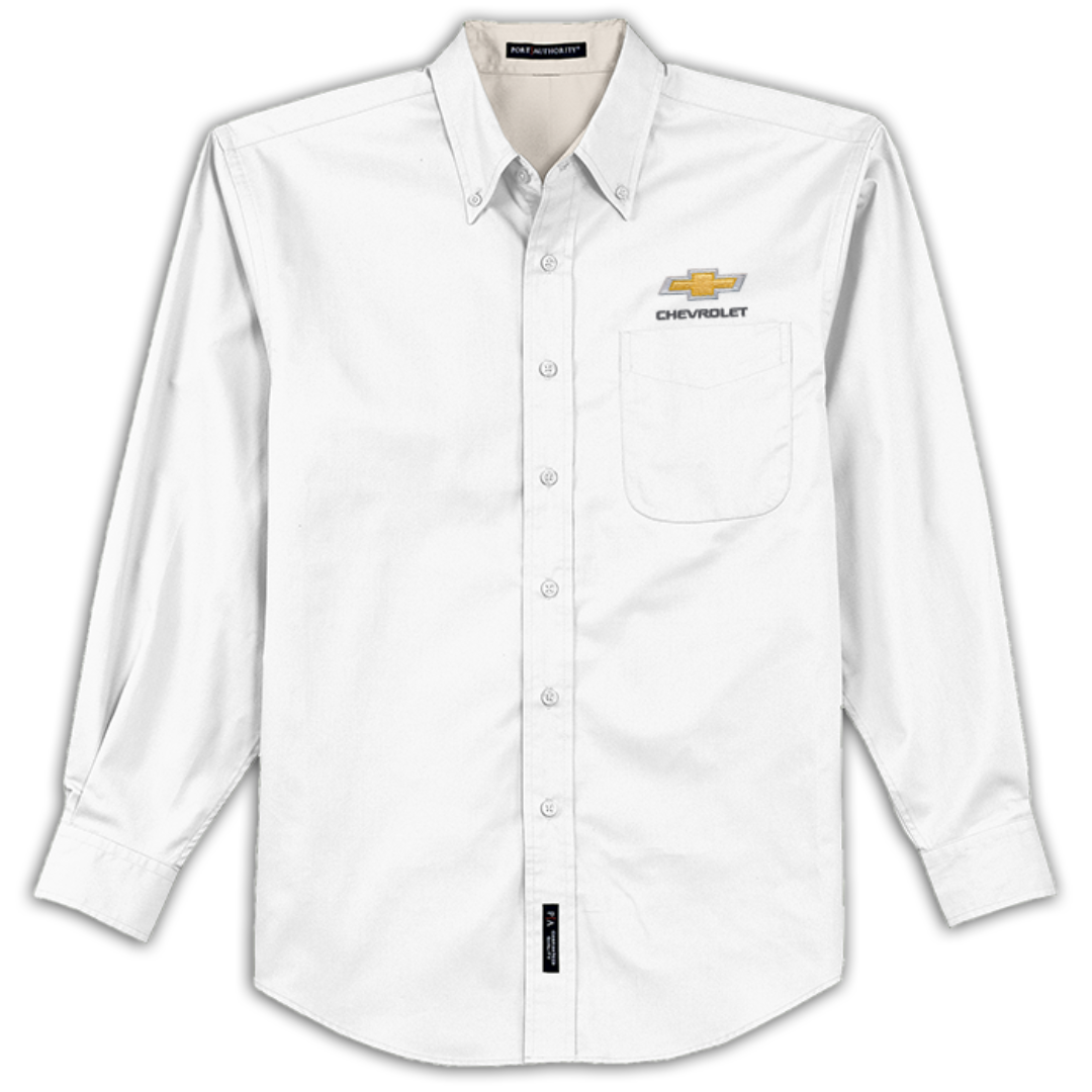 chevrolet-gold-bowtie-long-sleeve-easy-care-shirt