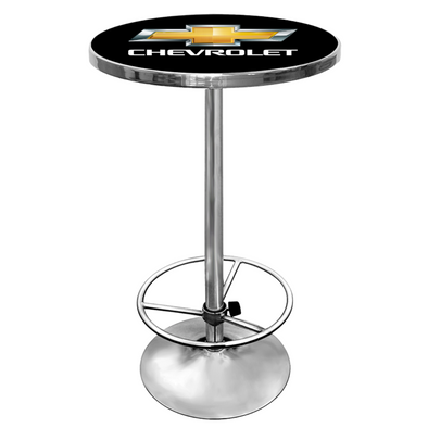 Chevy Chevrolet gold bow tie Bar Stool chair shop work bench