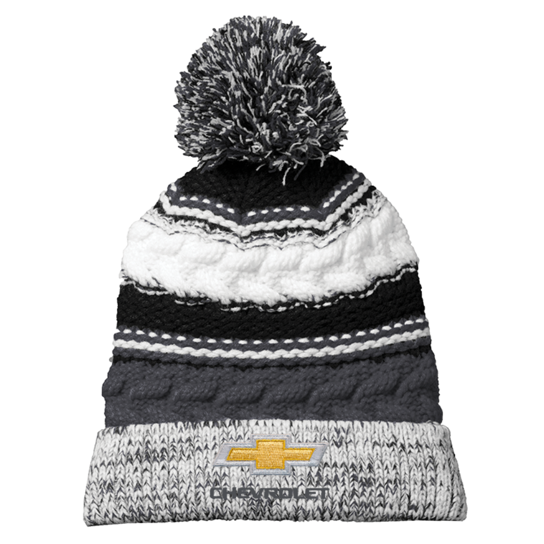 chevrolet-gold-bowtie-pom-pom-beanie