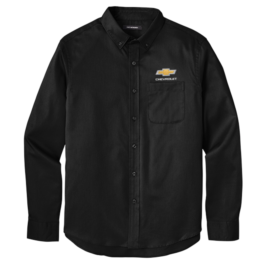 chevrolet-gold-bowtie-superpro-react-long-sleeve-twill-shirt