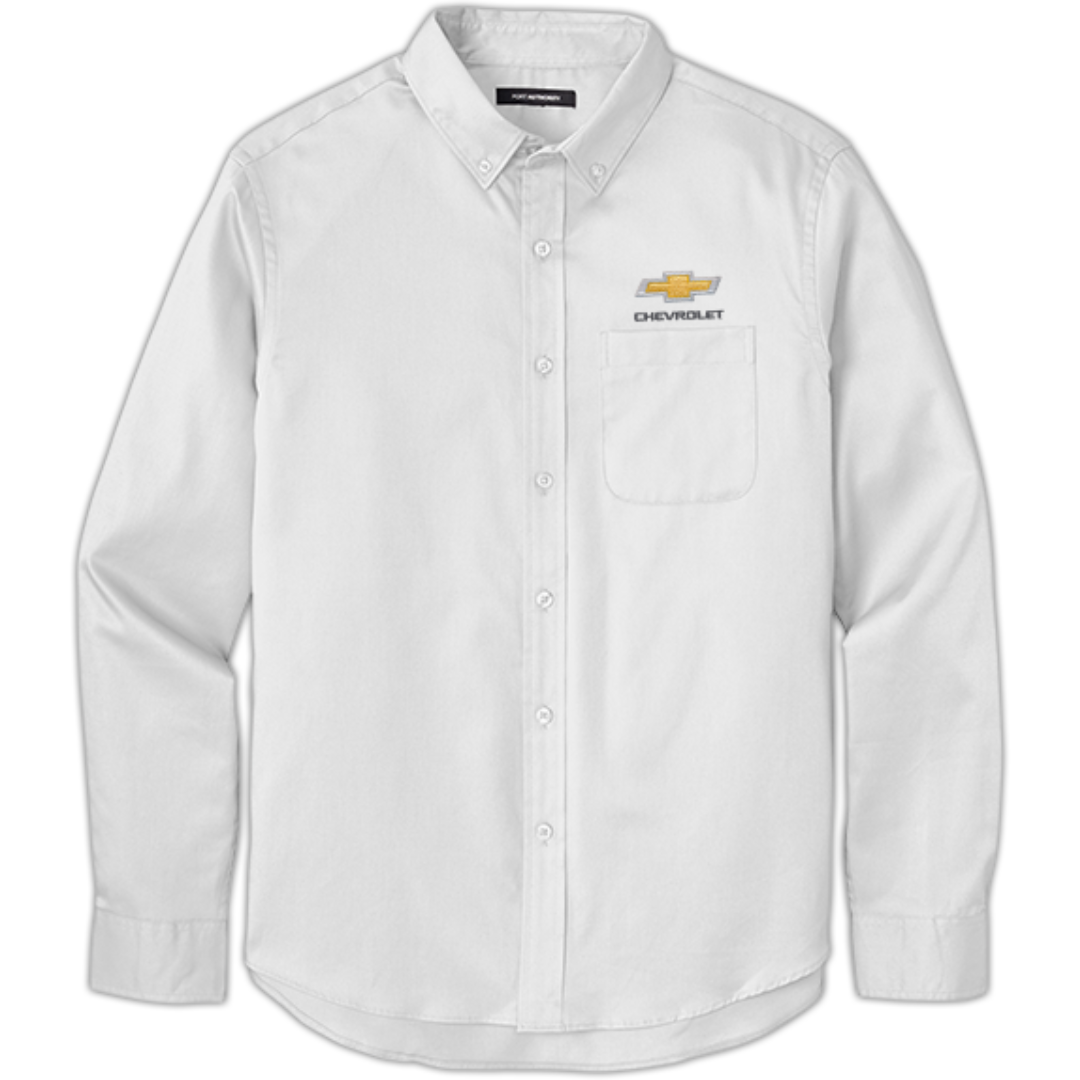 chevrolet-gold-bowtie-superpro-react-long-sleeve-twill-shirt