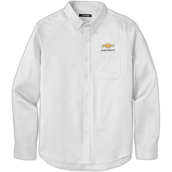 Chevrolet Gold Bowtie Superpro React Long Sleeve Twill Shirt