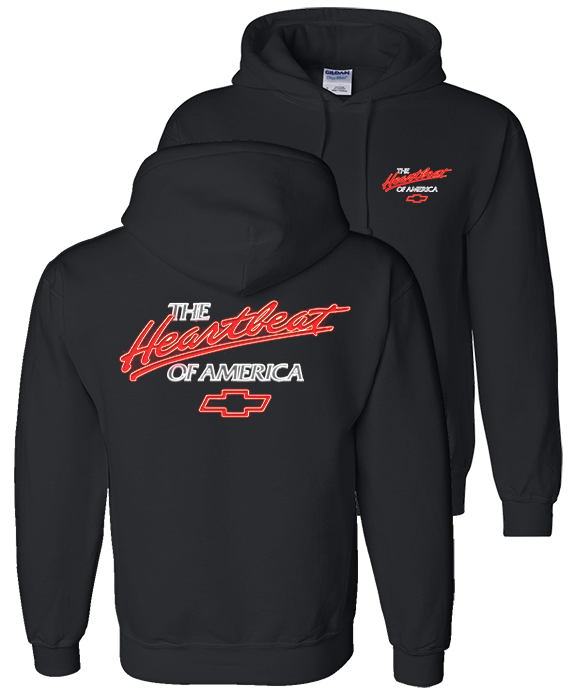Neon Chevrolet Heartbeat of America Hoodie / Hooded Sweatshirt