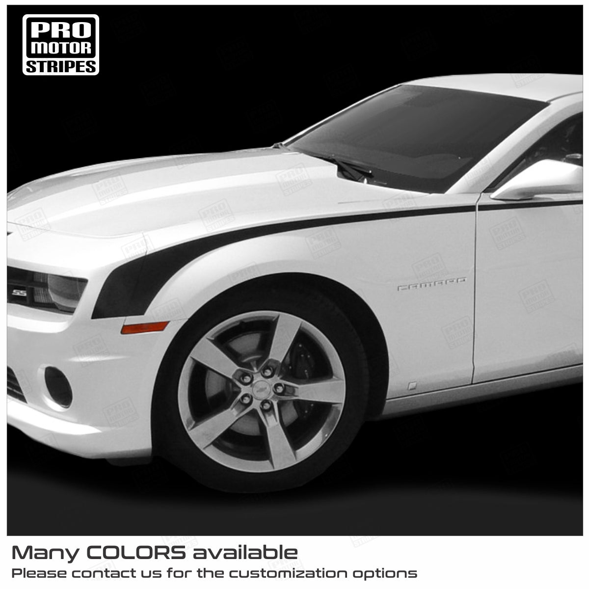 Chevrolet Camaro 2010-2015 Side Hockey Throwback Stripes