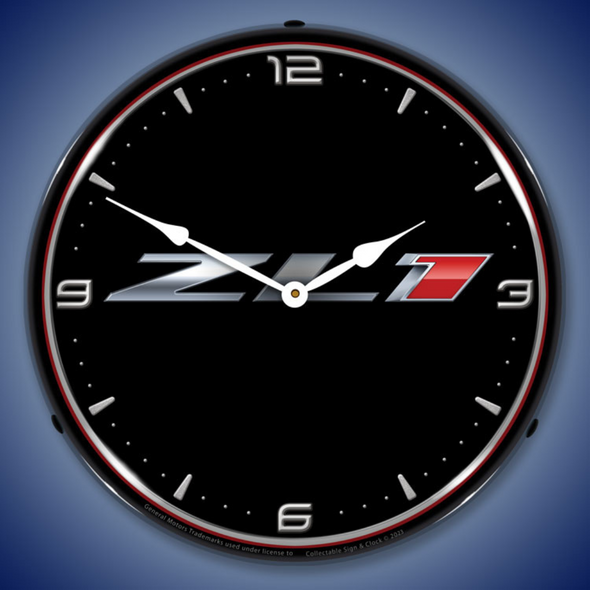 Chevy Camaro ZL1 Emblem Lighted Clock